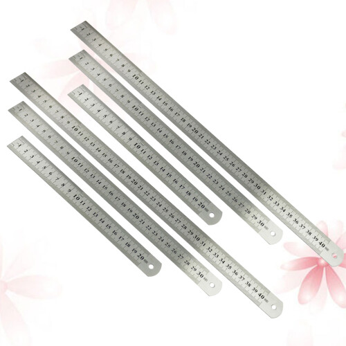 6Pcs Rostfritt För Ritning (20Cm 30Cm 40Cm) 1