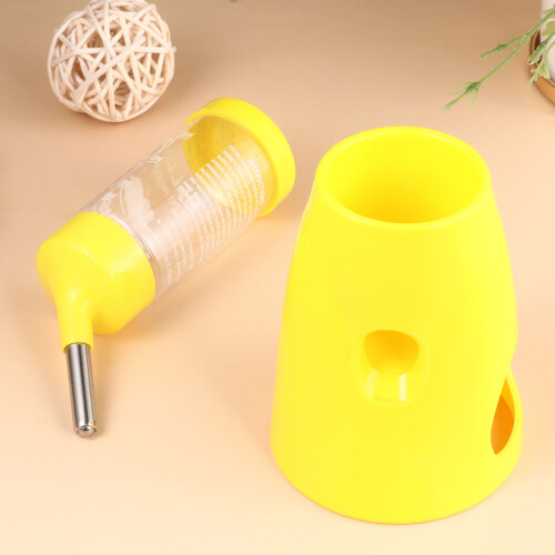 Pet Hideout För Små , 2-I-1 Vattenflaska Med Plastbas 2