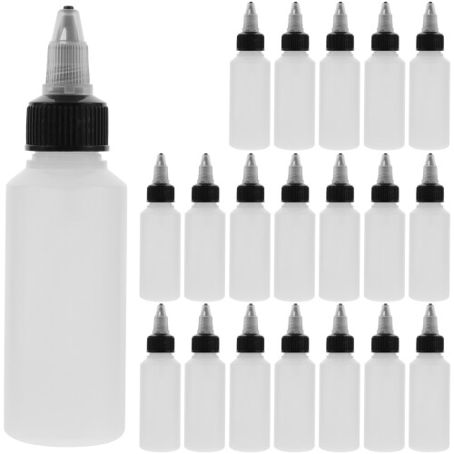 20Pcs Tryckflaskor För Akvarellpigment Dripflaskor (2oz/60Ml) 2
