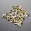 100 Pcs Mini Brads För Scrapbooking Diy - 5,5X11 Mm Guld 4