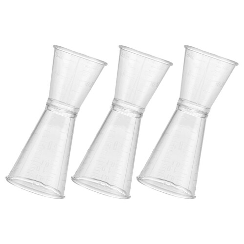 3Pcs Sidig Mätcup Jigger Mätare Cocktail Bar Drink Mätcup