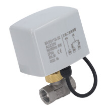 Edelstahl-Kugelhahn 3-Leiter DN15 Synchronmotor 0-90