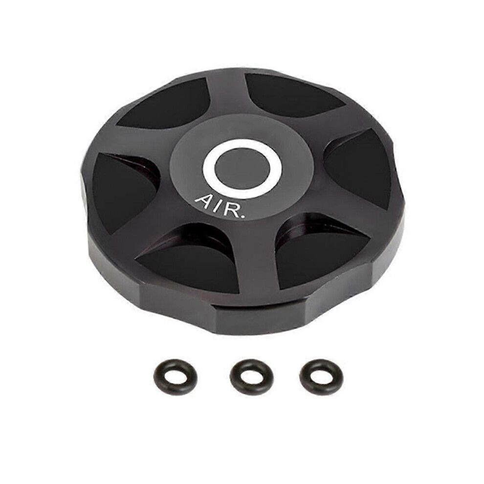 Kikidex (As Show, Black) Mountain Bicycles Shock Absorption Air Gas Valves Cover Bicycles Suspension Fork Caps Road Bike Air Gas Fork Protector Red Black,Red