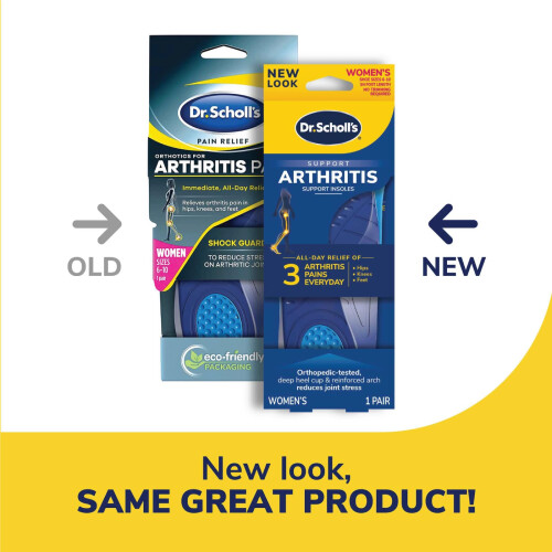 Scholl Dr. Scholl's Arthritis Support indl?gss?ler Kvinder 1 par 1