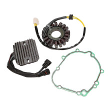 (As show, One size) Stator Coil & Regulator Rectifier + Gasket for 2006-2010 GSXR 600 GSX-R 600