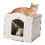 Tall Density Perceived Puss Shelter With Stable Flat Roof 1