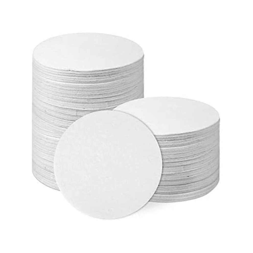 Kikidex (As Show, One Size) 100Pcs Microwave Kiln Paper Round, 4.7Inch High Temperature Ceramic Kiln Paper Shelf Paper For Diy Glass Fusing Crafts