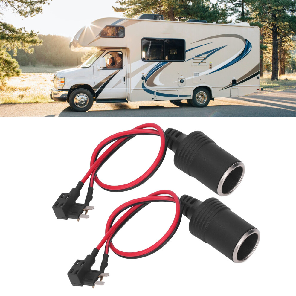 2Pcs Dc 12-24V Female Cigarette Lighter Socket 8A 30Cm Cable 8391356815052