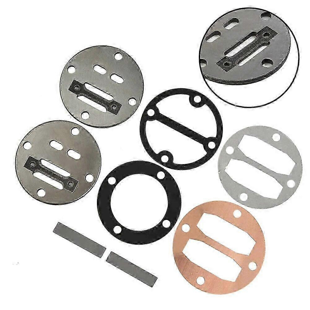 Kikidex (As Show, One Size) 1 Set Cylinder Valve Plate Cylinder Head Gasket For Oil Free/Oil Machine Air Compressor Air Cylinder Head Air Pump Fitting