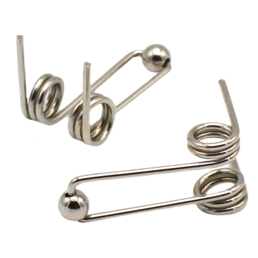 Small Torsion Spring For Curling Iron Replacement 24-30mm Double Return 1.2mm Wire 2 Pcs Hair Curling Rod Accessories