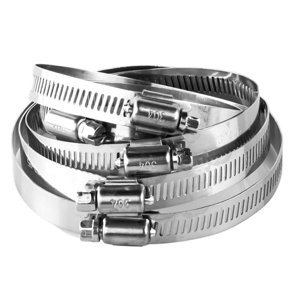 Hose Clamp Adjustable 304 Stainless Steel Pipe Clamps For Plumbing, Automotive And Mechanical Applications 250-350 Mm 9105992831128