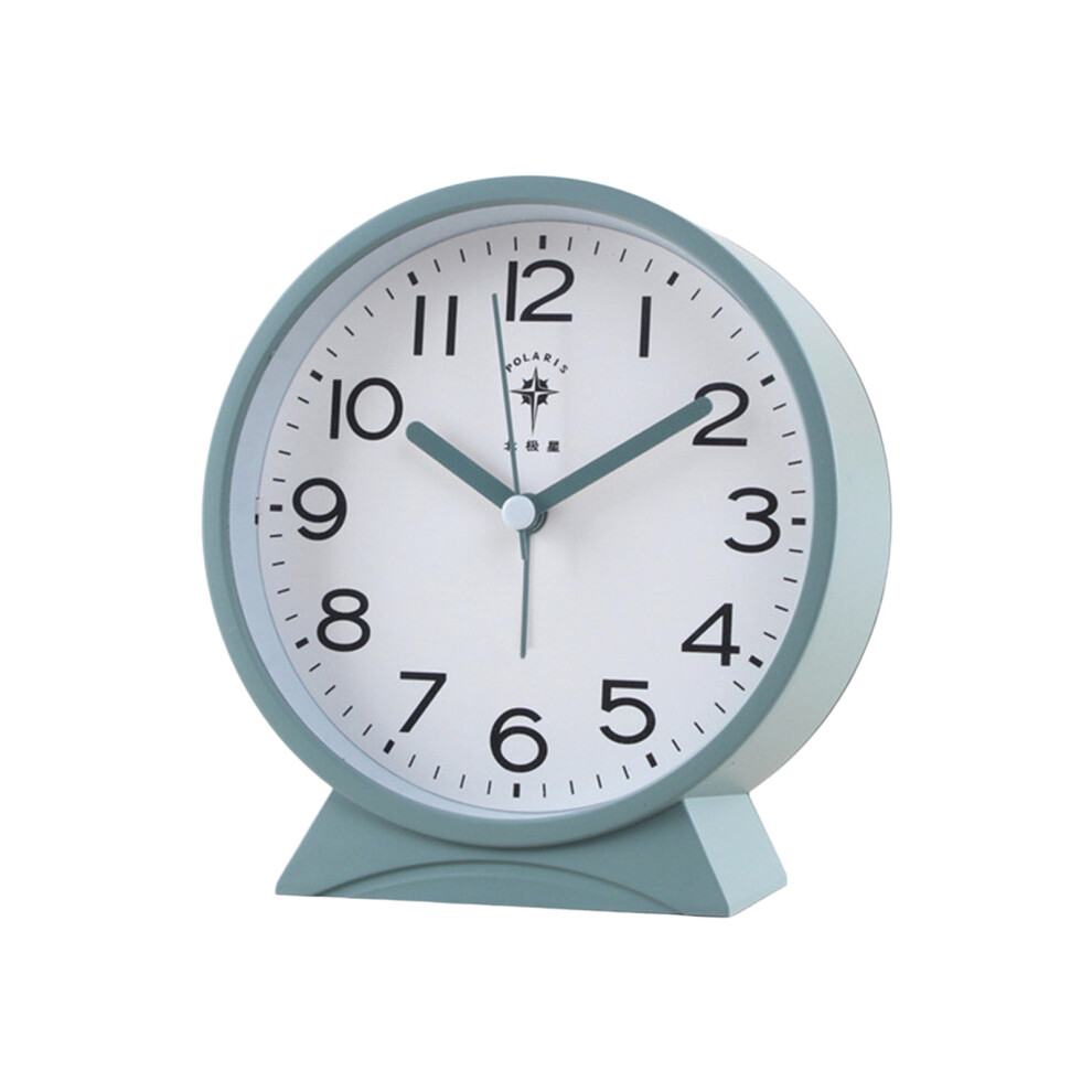 Kids Quiet Alarm Clock Big Numerals Display Battery- Dark/Green