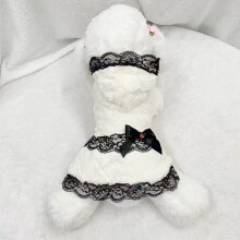 Haustier-Warmer, weiches Plüschkleid für mittelkleine Hunde & Katzen, beigen S