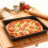 Commercial Grade Rectangular Pizza Pan 5cm Deep Black-13X9 6