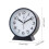 Simple Quiet Movement Noiseless Bedside Desk Analog Alarm-Red 4
