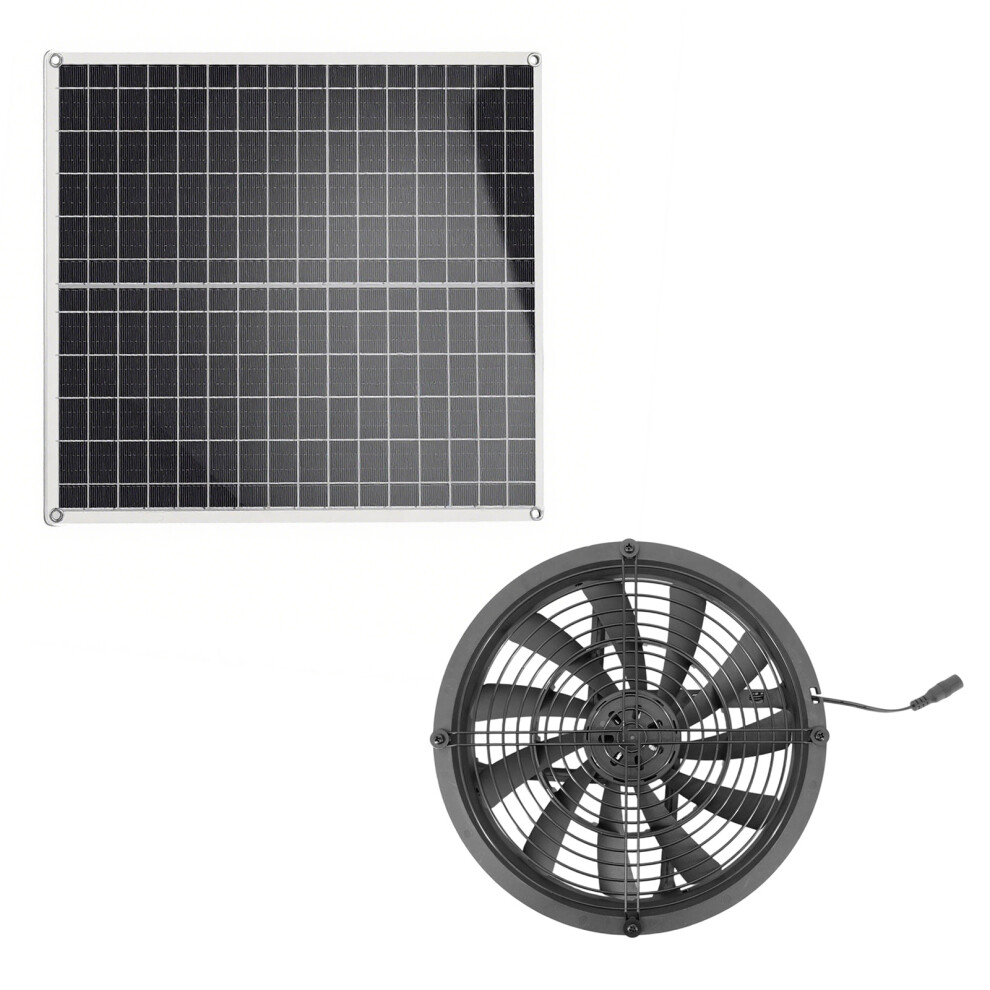 20W Solar Powered Exhaust Fan For Pet Rooms Chicken Coops 7754000215348
