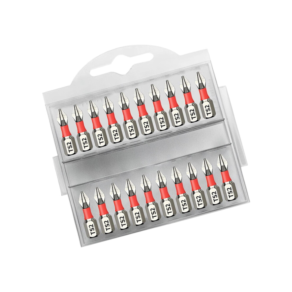 20Pcs 25Mm Driver Bit Set 1/4Inch Hex Shank Crossing Head 7754000215331