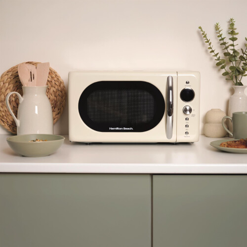 Hamilton Beach Hamilton Beach 20L Retro Cream Microwave 1