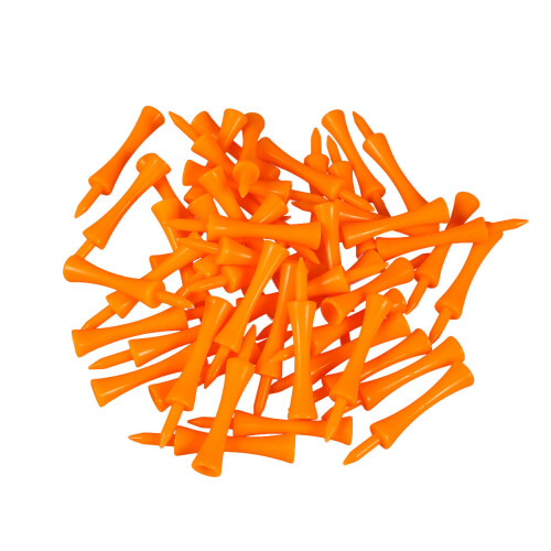 50 Pcs 70 Mm Castle Tees Orange