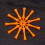 50 Pcs 70 Mm Castle Tees Orange 8