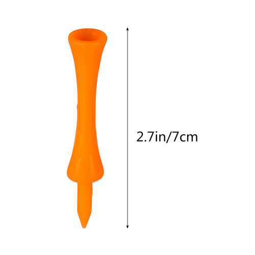 50 Pcs 70 Mm Castle Tees Orange 1