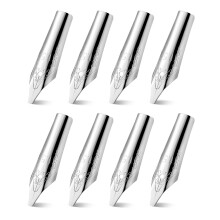 8Pcs Fyllpenns Reservfjäder Fjädrar Kalligrafisk Skrivpenn Tillbehör