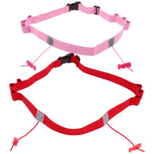 2 St Startnummerbälte Reflexdesign Löpband Rosa