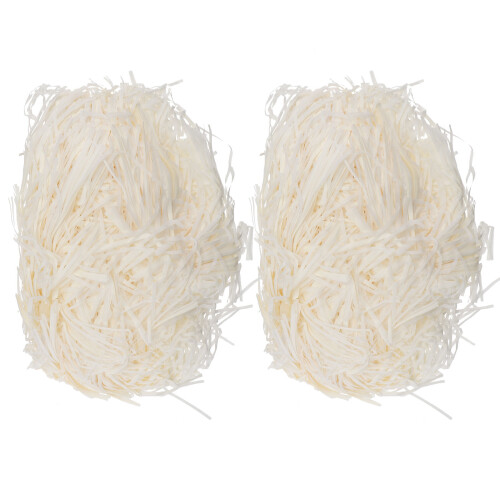 2 Påsar Hamsterpappersflisor Djurbäddning Papper Beige