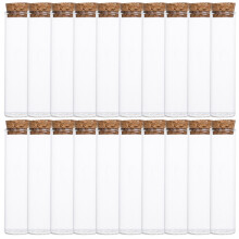 20Pcs Provflaska Glaslåda För Läskematchstickar Med Kork