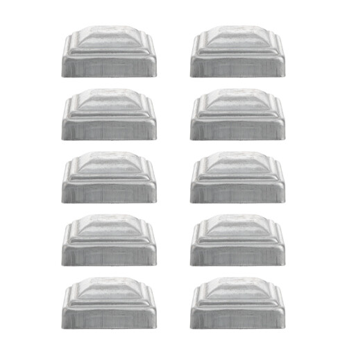 10Pcs Stängselstolpar Fästhättar Tätningstäcken Järn 5X5