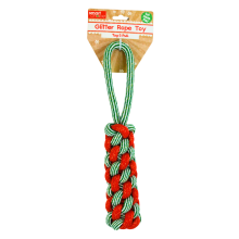 Christmas Dog Rope Toy Colour Sent at Random, Durable Tug