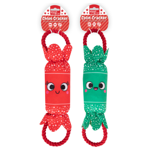 Squeaky Dog Toy Christmas Cracker Crinkle Effect
