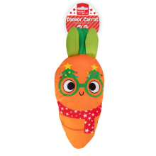 Squeaky Dog Toy Christmas Carrot Crinkle Effect