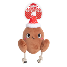 Squeaky Dog Toy Christmas Turkey Crinkle Effect