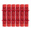 Flock Christmas Crackers Red Exquisite Textured 1