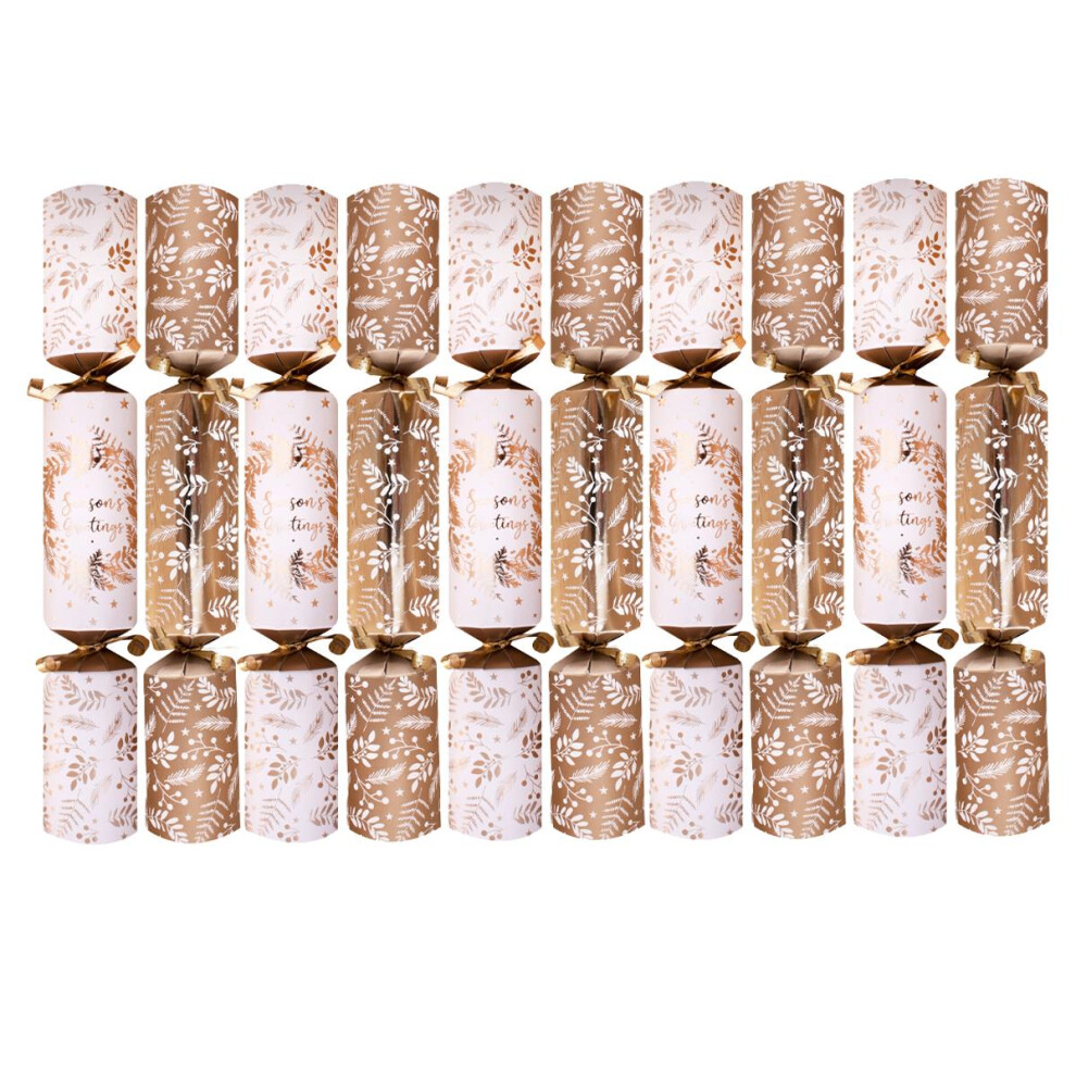 Yöl Festive Christmas Crackers Wreath Pack White/Gold
