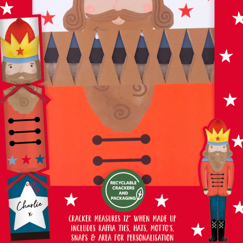 Nutcracker DIY Christmas Crackers Set of 6 Make Your Own 2