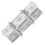 Deluxe Christmas Crackers Silver Snowflake White 4