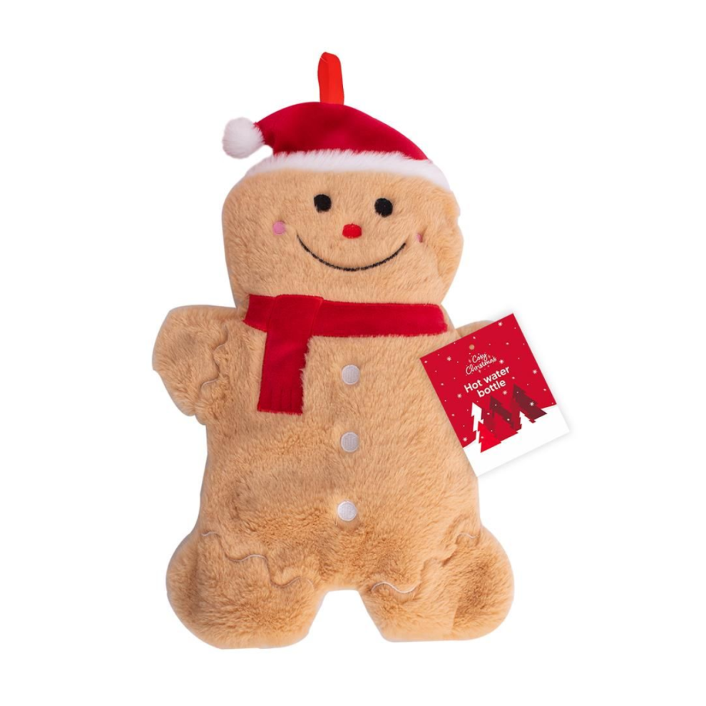 Yã¶L Red Christmas Hot Water Bottle Plush Fluffy