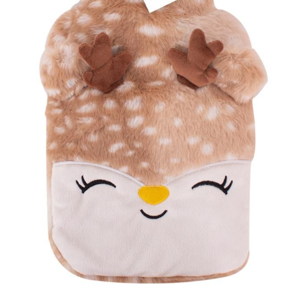 Yã¶L White Christmas Hot Water Bottle Plush Fluffy