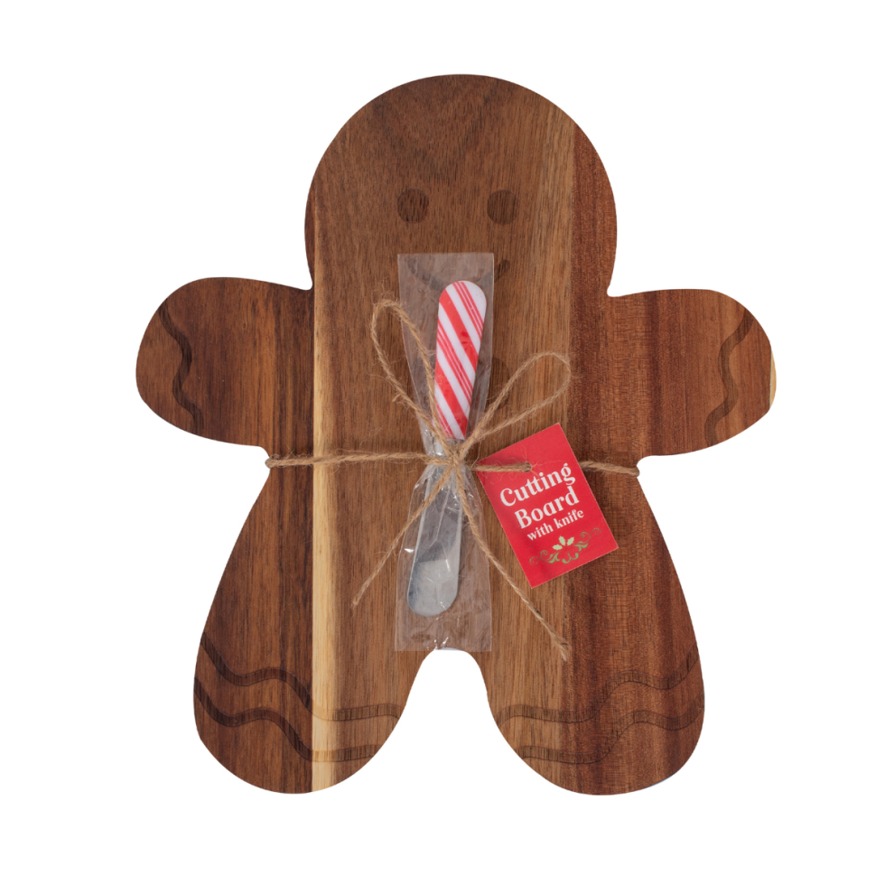Yöl Wooden Chopping Board Christmas Knife Included