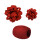 Christmas Bow Set Red Green 21 Piece Kraft Paper 4
