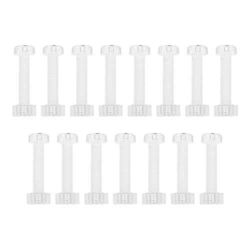 30Pièces Boulons Vis Transparent Assemblage Sécurisé Durable