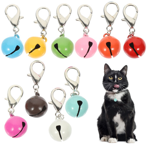 10Pcs Katt Halsbandsklockor Husdjur Hängande Accessoar 2