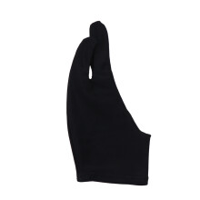 2 Stycken Tvåfingers Målning Handskar Ritning Anti-Smuts L Svart
