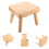 Wood Stool Bytestol Puff Stegtrappa Hushålls 10