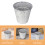 8Stk Grill Aluminium Fetteimer Einlage, , Hitzefest, Silberfarben 7
