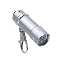 Waterdichte 3 LED zaklamp aluminium behuizing-zilver