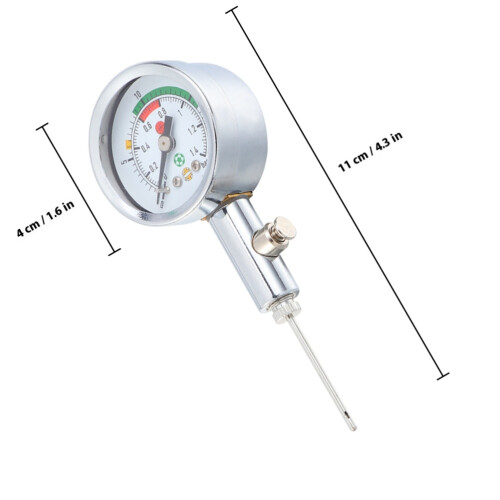 Accurate Balltryckmätare 20 Psi / 1,4 Bar För Bollar 2
