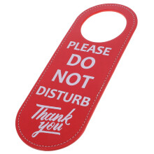 Do Not Disturb Dörrskylt, Vänligen Banka, Dubbelsidig Dörrhängare